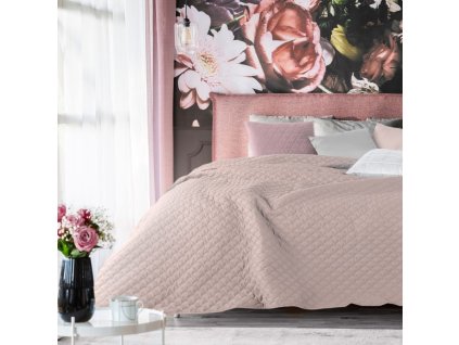 Přehoz na postel EMILY 200x220 cm růžová Mybesthome