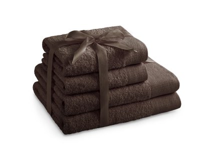 Set 100% bavlna AMARIS 2x ručník 50x100 cm a 2x osuška 70x140 cm, hnědá, 450 gr, Mybesthome