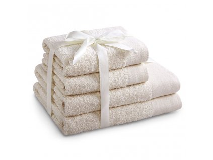 Set 100% bavlna AMARIS 2x ručník 50x100 cm a 2x osuška 70x140 cm, smetanová, 450 gr, Mybesthome