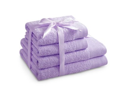 Set 100% bavlna AMARIS 2x ručník 50x100 cm a 2x osuška 70x140 cm, lila, 450 gr, Mybesthome