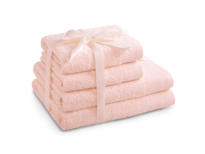 Set 100% bavlna AMARIS 2x ručník 50x100 cm a 2x osuška 70x140 cm, růžová, 450 gr, Mybesthome