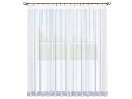 Dekorační záclona s řasící páskou COLETTE bílá 200x250 cm MyBestHome