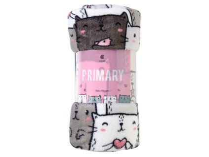 Deka z mikrovlákna PRIMARY kočičky 130x170 cm Essex