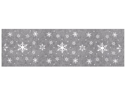 Filcový běhoun na stůl CHRISTMAS V. šedá 30x100 cm MyBestHome