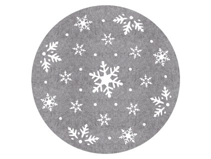 Prostírání NOEL I. šedá Ø 30 cm Mybesthome