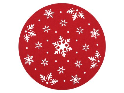 Prostírání NOEL I. červená Ø 30 cm Mybesthome