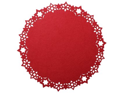 Prostírání NOEL II. červená Ø 30 cm Mybesthome