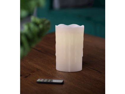 Dekorativní LED svíčka CANDELE 12,5 cm x Ø 8 cm