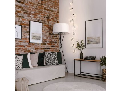 Dekorační světelný řetěz s kovovými lampičkami 165 cm - 10 úsporných mikro LED