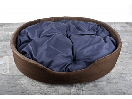 Pelíšek pro psy DREAM DOG GIGANT s prošívaným polštářem 72x61x15 cm hnědá Mybesthome