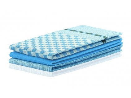 SET 3 kusů utěrka WANDA modrá, 100% bavlna 50x70 cm MyBestHome