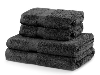 Set 100% bavlna CECIL 2x ručník 50x100 cm a 2x osuška 70x140 cm, tmavě šedá, 525 gr, Mybesthome