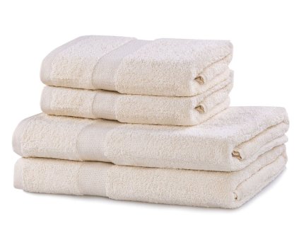 Set 100% bavlna CECIL 2x ručník 50x100 cm a 2x osuška 70x140 cm, smetanová, 525 gr, Mybesthome