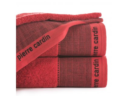 Bavlněný froté ručník MAKS 50x100 cm, červená, 500 gr PIERRE CARDIN