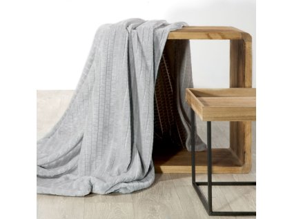 Deka z mikrovlákna DASHA 150x200 cm stříbrná Mybesthome