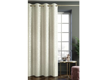 Dekorační vzorovaný závěs GINGER, béžová (1 kus)140x250 cm MyBestHome