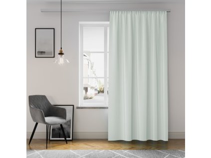 Dekorační závěs s řasící páskou OXANA stříbrná, (1 kus) 140x250 cm MyBestHome