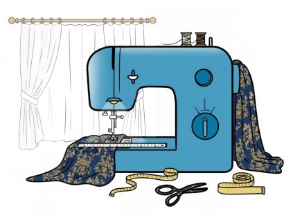 Úprava rozměru záclon - ZKRÁCENÍ, 1 kus