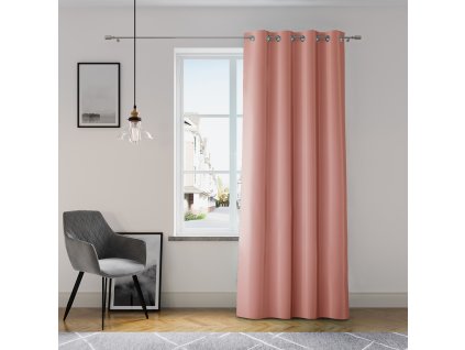 Dekorační závěs GRETA růžová (1 kus) 1x140x250 cm MyBestHome