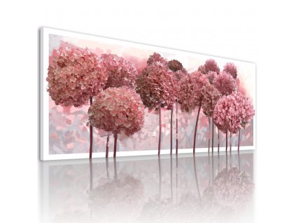 Obraz na plátně HORTENZIE růžové květy různé rozměry Ludesign