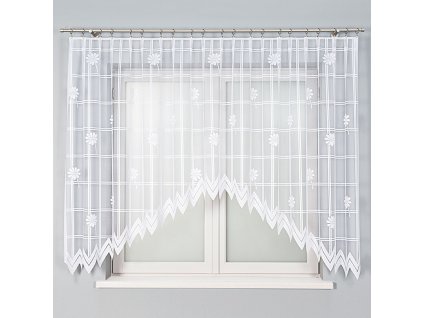 Dekorační oblouková krátká záclona CELOZIA bílá 320x160 cm MyBestHome
