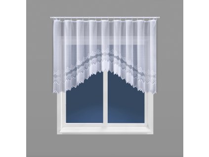 Dekorační oblouková krátká záclona MODESTA 120 bílá 250x120 cm MyBestHome