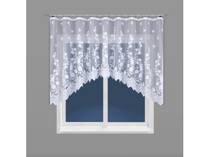 Dekorační oblouková krátká záclona LUDWIKA bílá 320x150 cm MyBestHome