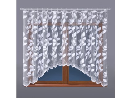 Dekorační oblouková krátká záclona MARTYNA bílá 320x160 cm MyBestHome