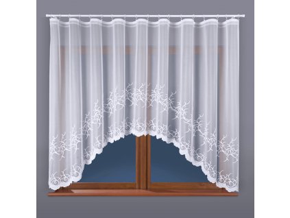 Dekorační oblouková krátká záclona BAKARO bílá 320x160 cm MyBestHome
