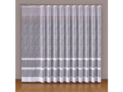 Dekorační vzorovaná záclona WIKTORIA 200 (1 kus) bílá 250x200 cm MyBestHome