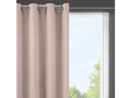 Dekorační krátký závěs "BLACKOUT" zatemňující LOGOS (1 kus) 140x175 cm, růžová, MyBestHome