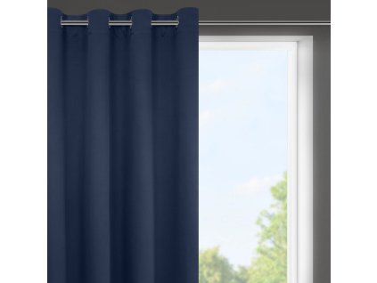 Dekorační krátký závěs "BLACKOUT" zatemňující LOGOS (1 kus) 140x175 cm, granátová, MyBestHome