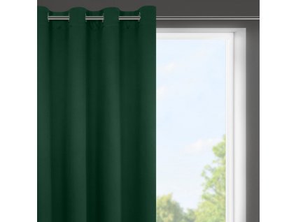Dekorační krátký závěs "BLACKOUT" zatemňující LOGOS (1 kus) 140x175 cm, zelená, MyBestHome