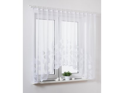Dekorační oblouková krátká záclona ARECA bílá 300x150 cm MyBestHome