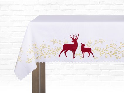 Ubrus CLASSIC XMAS 140x220 cm motiv jeleni ESSEX