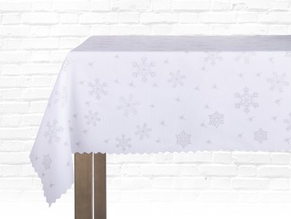 Ubrus CLASSIC XMAS 140x220 cm motiv vločky ESSEX