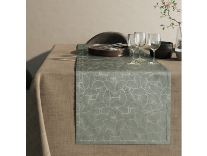 Ubrus - běhoun na stůl GINGER šedá 40x140 cm Mybesthome