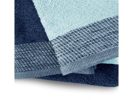 Dárkový set 6 ks ručníků 100% bavlna ARICA 2x ručník 50x100 cm, 2x osuška 70x140 cm a 2x ručník 30x50 cm modrá/granátová 460 gr Mybesthome