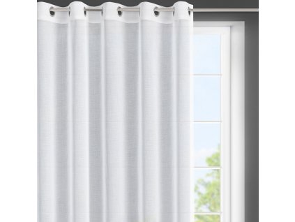 Dekorační krátká záclona s kroužky LENKA I. bílá 350x150 cm MyBestHome