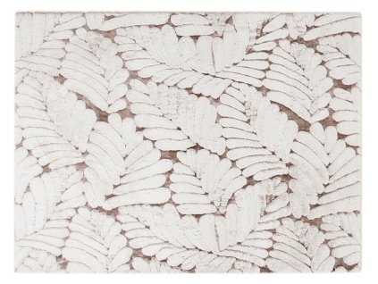 Kusový vzorovaný koberec PRESTIGE béžový 80x150 cm vzor listy Multidecor