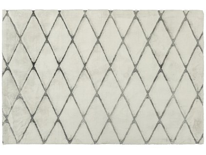 Kusový vzorovaný koberec PRESTIGE šedá 80x150 cm geometrický vzor Multidecor