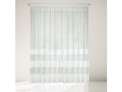 Dekorační vzorovaná záclona na řasící pásku PRIME jemná krémová 350x250 cm MyBestHome