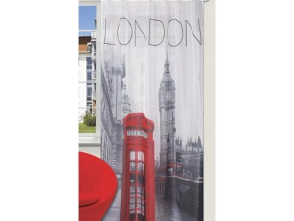 Dekorační záclona s kroužky LONDON II. 140x245 cm (cena za 1 kus) MyBestHome