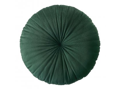 Polštář s výplní MILO zelená Ø 45 cm x 15 cm Mybesthome