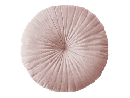 Polštář s výplní MILO růžová Ø 45 cm x 15 cm Mybesthome