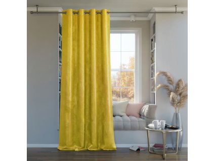Dekorační závěs zatemňující GLAMOUR - BLACKOUT 140x250 cm mustard/hořčicová (cena za 1 kus) MyBestHome