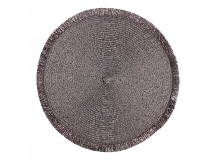 Prostírání kulaté PERU šedá Ø 38 cm Mybesthome