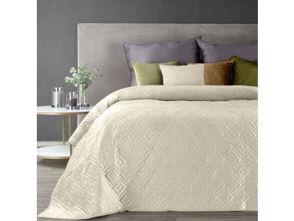 Přehoz na postel LORRAN krémová 170x210 cm Mybesthome