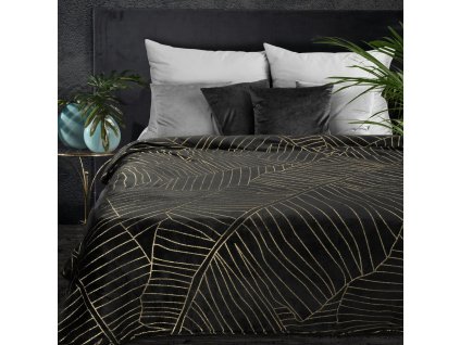 Deka z mikrovlákna LUNAR černá 150x200 cm Mybesthome