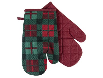 Kuchyňské rukavice chňapky FESTIVE FEAST - KOSTKY 18x30 cm Essex